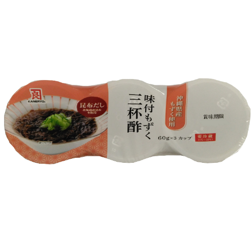 カネリョウ　味付けもずく　三杯酢 ６０ｇ&times;３