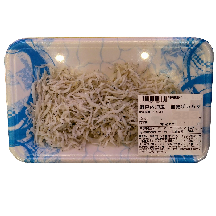 瀬戸内海産　釜揚げしらす　１パック　（１００ｇ） １００ｇ当り399円【本体】