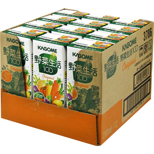 カゴメ 野菜生活100 12本入(ケース在庫がない場合は単品バラでのお届けとなります)