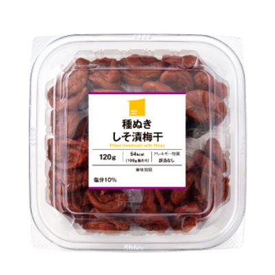 デイリーワン種ぬきしそ漬梅干し 120ｇ