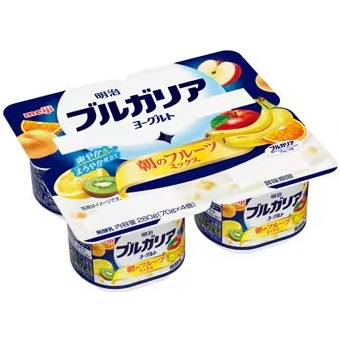 明治　ブルガリアヨーグルト　朝のフルーツミックス ７０ｇ×４