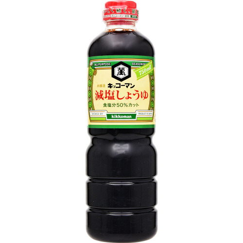 キッコーマン　減塩しょうゆ 750ml