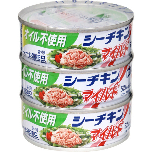 はごろも　シーチキンマイルド　オイル不使用 70g&times;3缶