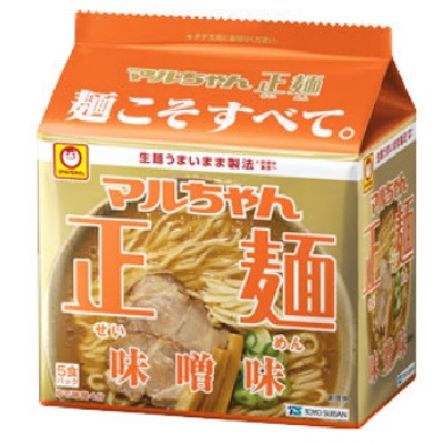 東洋水産　マルちゃん正麺　味噌　５食パック ５食入