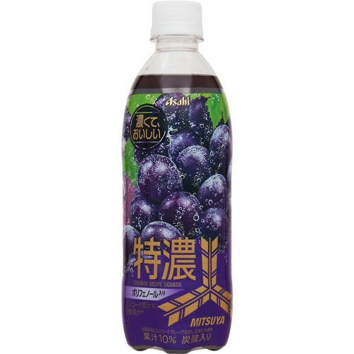 アサヒ三ツ矢特濃グレープスカッシュ ５００ｍｌ