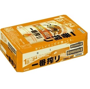 キリン　ビール一番搾り　ケース 350ml&times;24缶(在庫状況により6缶ﾊﾟｯｸ･単缶でのお届け)