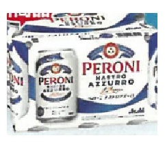 アサヒ　ペローニ　ナストロアズーロ ３５０ｍｌ×６缶パック（在庫ない場合はバラでお届け）
