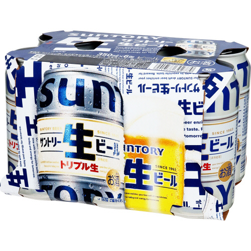 サントリー　生ビール ３５０ｍｌ×６缶（在庫状況により単缶でのお届けとなります）