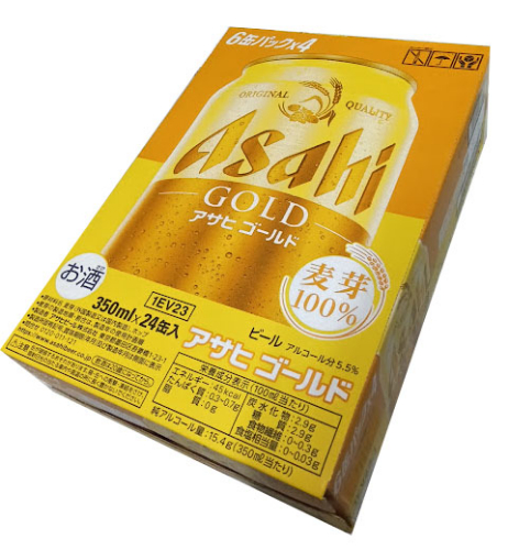 アサヒゴールド　　ケース 350ml&times;24缶(在庫状況により6缶パック・単缶でのお届け)