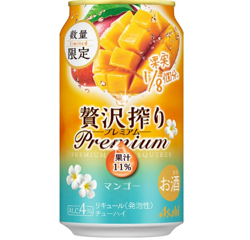 アサヒ　贅沢搾り　プレミアムマンゴー 350ｍｌ