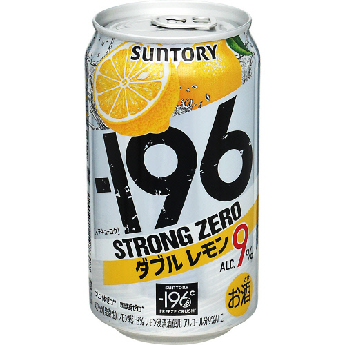 サントリー　&minus;１９６℃ストロングゼロ＜Ｗレモン＞ 350ml