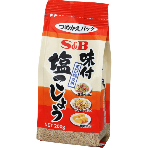 S&B 袋入り味付け塩こしょう 200g