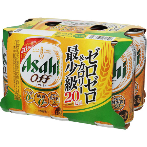 アサヒ　オフ 350ml&times;6缶(在庫状況により単缶でのお届け)