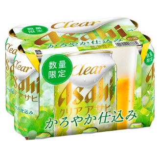 クリアアサヒ かろやか仕込み 350ml&times;6缶(在庫状況により単缶でのお届け)