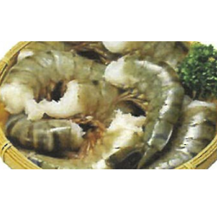 インドネシア産 無頭えびブラックタイガー大 解凍・養殖 12尾入り