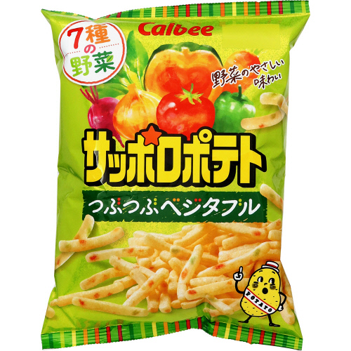 カルビー　サッポロポテトつぶつぶベジタブル 72g