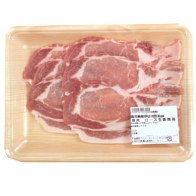 伊佐焼酎粕豚 鹿児島産 豚肉・ロース生姜焼用 180g 100g当り239円【本体】